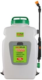 Seaflo Pulverizador de mochila eléctrica agrícola - 16 litros con batería recargable de 12 voltios