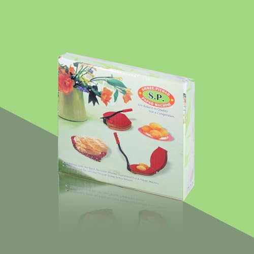 Image of Manual Puri & Dough Press Machine (10 Inch) | Wooden Body with Stainless Steel Plate | Multi-Purpose Papad, Khakhra, Empanada & Pathiri Maker | Hand Press for Home Kitchen