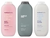 Method Body Wash Sampler Variety (Pure Peace, Sea & Surf, & Simply Nourish) (Pure Peace + Sea & Surf + Simply Nourish)