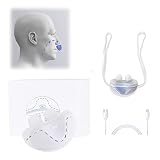 SJASD Mini Dispositivo Anti-russamento,elettronico CPAP Dispositivo per Smettere di Russare,Russare Soluzione Naso nasale Dilatatore,Migliora la Respirazione,USB Ricaricabile,3 velocità Regolabili