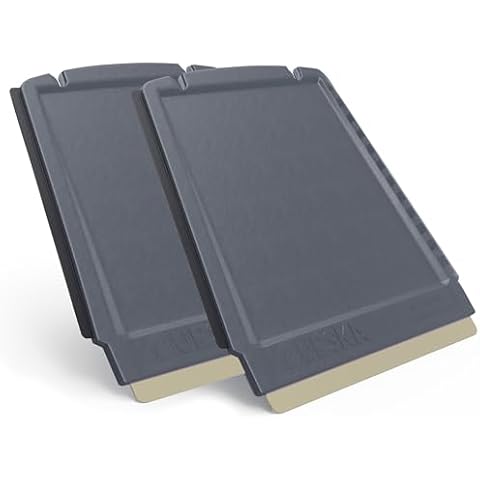 Ice Scraper Small Ice Scraper Brass Blade 2 Pack 4-in-1 Ice Scraper for Car Small Ice Scrapers for Car Windshield Frost Wipe Scraper Snow Scraper for Car Original Murska Europe (2-Pack L&P A052 Gray) Cover