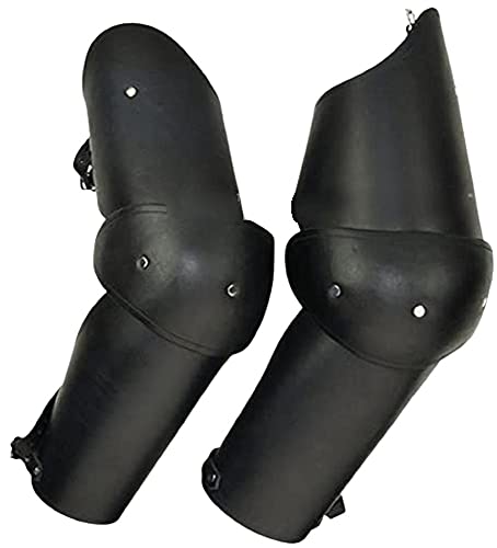 NauticalMart Plate Armour Knightly 3/4 Leather Arm Armour Black
