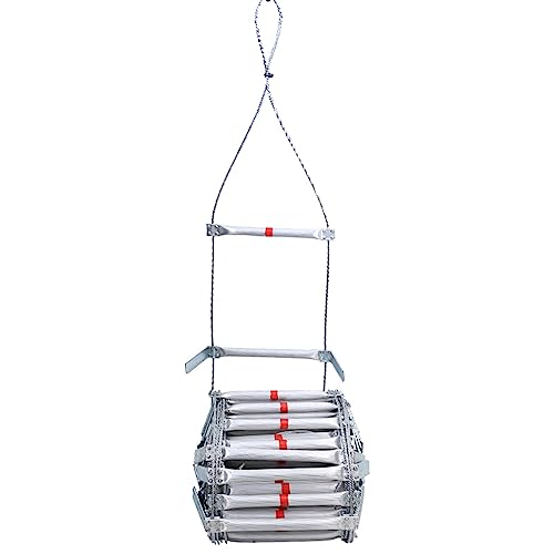 Compact Lightweight Soft Fire Escape Ladder - Reusable Emergency Rescue Ladder for Quick Exits Ideal for Home and Office Safety and Portable Design