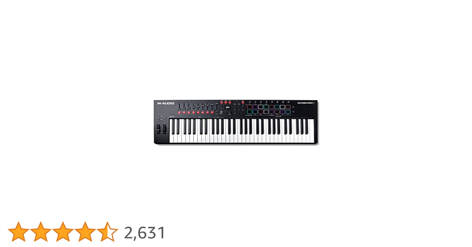 Amazon.co.jp: M-Audio USB MIDIキーボードコントローラー 61鍵