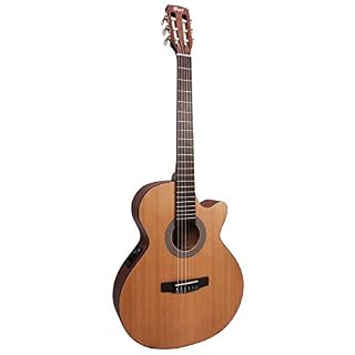 Guitares électro acoustiques CORT CEC-1 NATURAL OPEN PORES Folk électro cordes nylon - Les Beatles, Paul McCartney, John Lennon, RIngo Starr, George Harrison