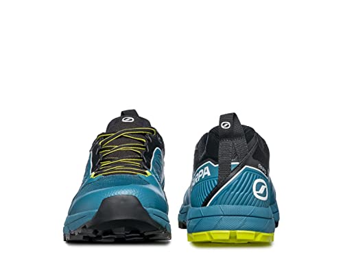 SCARPA Men's Rapid Hiking and Approach Shoes - Blue/Acid Lime - 114