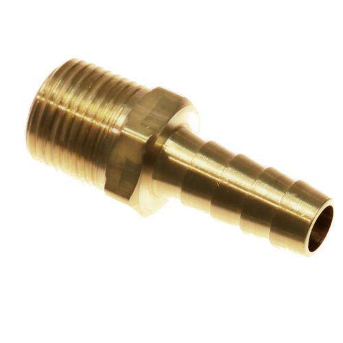 Hose Nipple 1/4 inch Brass Hose Nipple Male 1/4 by 1/4 Golden Hose