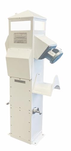 41 INCH Dock Mount Marine Power Pedestal with 100 AMP, 50 AMP, 30 AMP, and 20 AMP RECEPTABLES