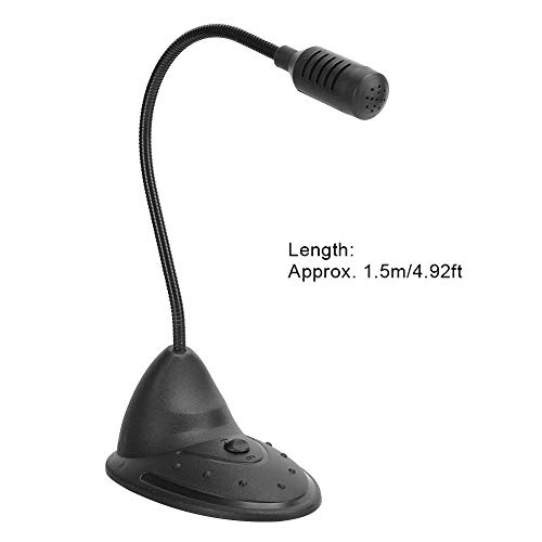 Pinsofy Gaming Mic, Gooseneck Tube Omnidirectional Microphone 3.5Mm Professional Pc For Desktop For Laptop #TOP1