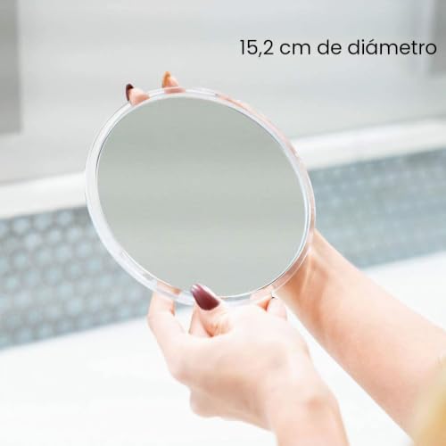 Miniatura 5 de Mavoro Espejo Aumentador 15 Cm Con 3 Ventosas Fuertes Aumento 15x Espejo De Maquillaje Y Cosméticos De Viaje Portátil 15x