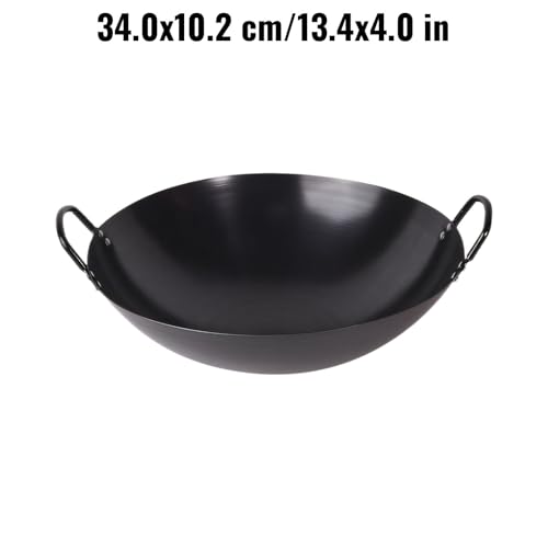 Wok de Hierro Fundido con Dos Mangos para Cocina en Estufa miniatura 7