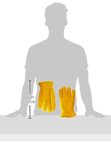 Klein Tools 40016 Cowhide Gloves with Thinsulate, Medium - Thumbnail 4