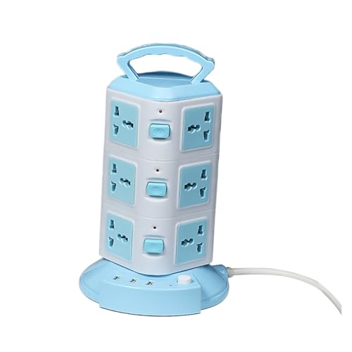 Uonlytech USA Plug Power Strip USB Outlet Plug Sockets Outlet for Audio Computer Phone Power Tools Garden Machinery