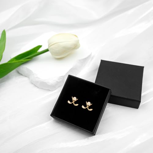 18K Gold Plated Golf Earrings for Women, 925 Sterling Silver Posts Golf Ball Stud Hypoallergenic Sport Earrings Matching Golf Outfit, Player Jewelry Gifts for Golfers Women Wife Mom Friends4