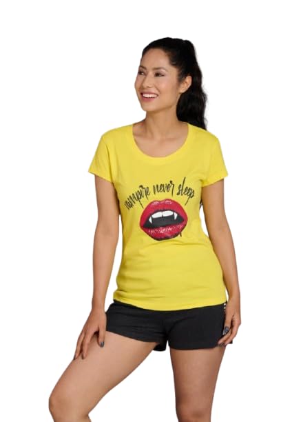 Image of Go Devil Women's Casual Printed Round Neck Oversized Stylish T Shirt