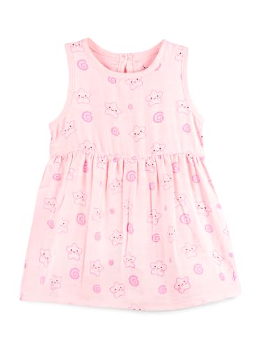 Image of Kidbea Bamboo Cotton Baby Girl Dress, Sleeveless Casual Wear Girls Frock