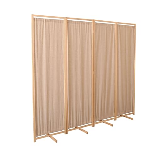 ショートボードスクリーンパーティション、折りたたみ式ロースクリーンパーティション、回転式ブラケット、リビングルーム、ダイニングルーム、寝室に最適(150x50cm-4 piece)