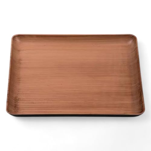 J-kitchens お盆 8寸角 トレー ( 盆 トレイ おぼん )和柾目 弱 滑らない 23cm 漆器 ( ABS 樹脂 ) 日本製