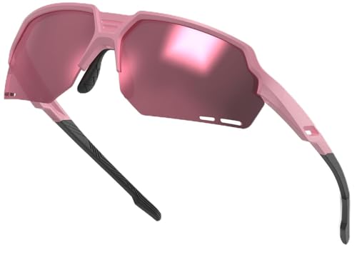 SIPLION Occhiali da sole polarizzati Uomo Sport: Protezione UV400 Montatura TR90 Antiscivolo Avvolgenti per guida pesca golf corsa KD03-05 C9