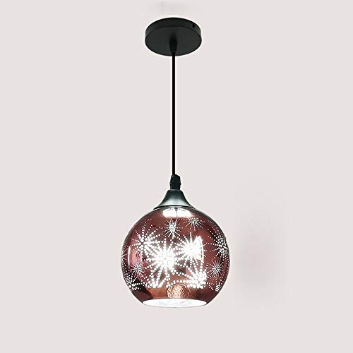 Lámpara de vidrio soplado a mano decorativa para comedor LED