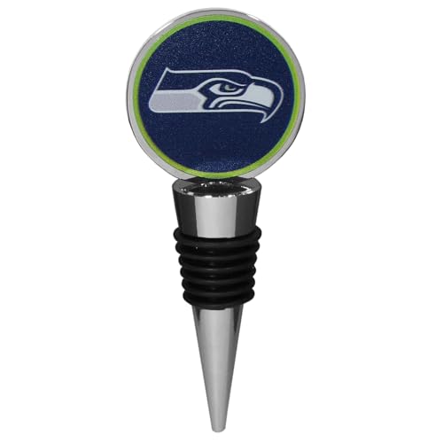Siskiyou NFL Seattle Seahawks Logo Wine Stopper, One Size, Team Colors