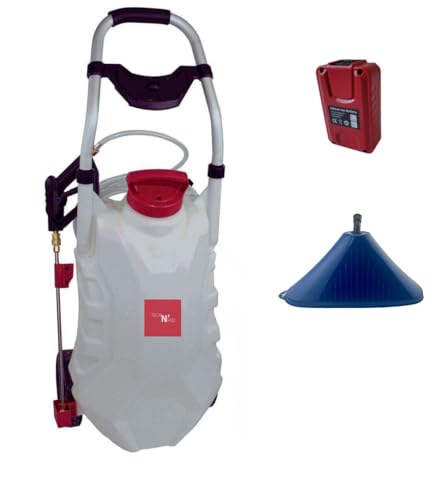 Pulvérisateur électrique toiture sur Batterie Tech'N'Fast - 1 Cloche de pulvérisateur - 3 Buses Pro Sprayer - 1 Batterie 18V - Jet jusqu'à 13m - contenance 30L