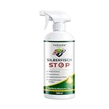 Silberfisch Spray mit Sofortwirkung 500 ml – Hochwirksames Abwehrmittel gegen Silberfische & Papierfische - Langzeitschutz – geruchsarm – für Bad, Küche, Keller & Wohnräume – natuvex®