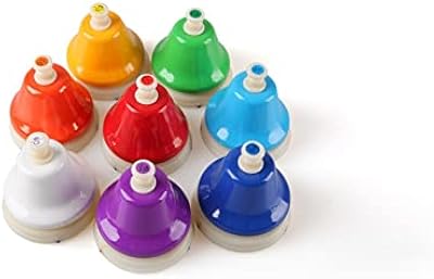 Juego de 8 campanas de plÃ¡stico con pulsador