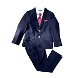 [ヒロミチナカノ] 入学式 スーツ 半ズボン 長ズボン 卒園式 子供服 キッズ フォーマル ブランド 子供 ジャケット ハーフパンツ 発表会 入学準備 結婚式 受験(Bブラック 130cm)