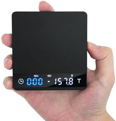 Coffee Scale 0.1g Precision Timer USB-C Rechargeable