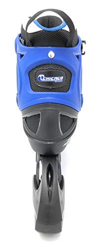 Chicago Skates Boys Adjustable Inline Skates - Medium Sizes J13-4 - Blue #TOP3