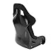 RaceQuip 96886689RQP Seat Non-Reclining FIA 17in Harness Openings Fiberglass Black Fabric