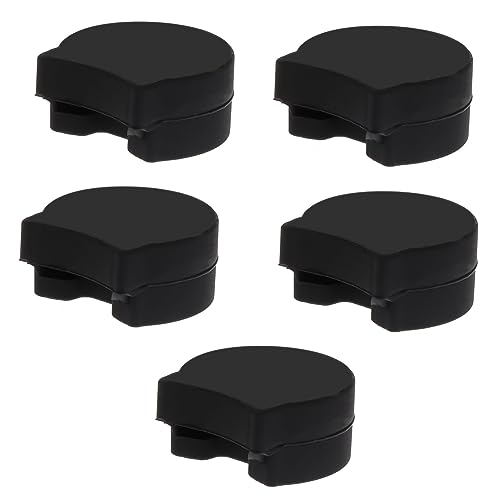 BIUDECO 5pcs Black Rubber Clarinet Thumb Rest Cushion Protector Soft and Durable Thumb Cushion for Clarinet Players Maintains Correct Finger Position