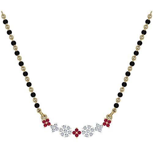 DISHIS 18K Yellow Gold and Diamond Tanmaniya Mangalsutra for Women (B09NTTQ4Z1) Amazon Price History, Amazon Price Tracker