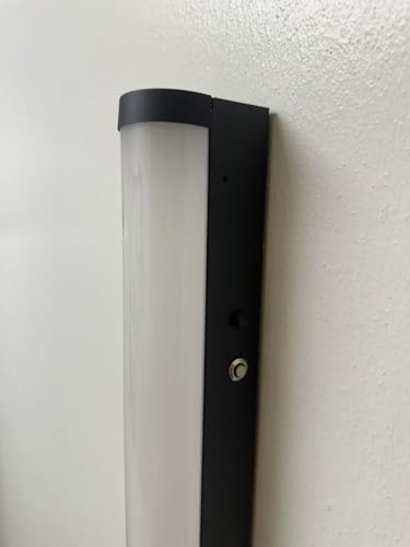 Image of E2 LIGHTING 4FT Black LED Linear Strip Light with Emergency Battery Backup 5XCCT 30 /35 /40 /50 /65K Tunable | 5324lm High Output Indoor Fixture | 90-Minute Backup | Easy Install |(6, 4FT BLK Battery)