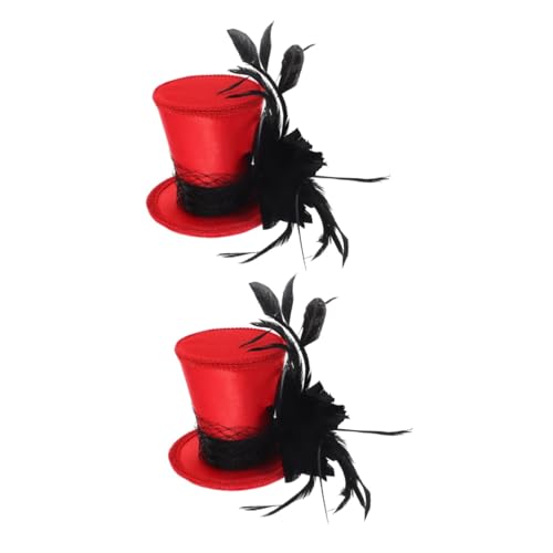 Chapeau de fête pour plumes FRCOLOR, lot de 2 accessoires pour banquets et événements