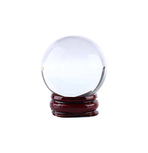 Boule de Cristal Quartz Clair 40mm Feng Shui Asiatique, Sphère Méditation Reiki Guérison Énergétique, Décoration Intérieure Pierre Naturelle Polie, pour...