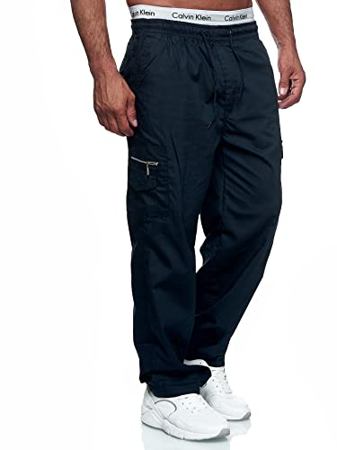 Image of THWEI Mens Cargo Pants Casual Drawstring Athletic Jogger Sports Outdoor Trousers