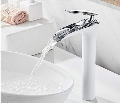 Mélangeur de grue à eau cascade anti-éclaboussures pour lavabo