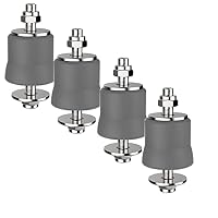 Produktbild von 4er-Set Mega-Anti-Vibrations-Füße Mit Megol+Feder – Max. 180 Kg, Grün – Perfekt Für Klimaanlagen & Co.