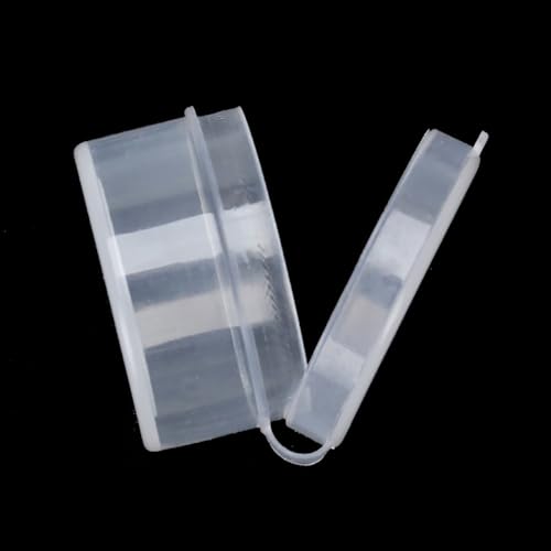 Image of 24 PACK Small Transparent Plastic Bead Organizers (1.26 x H0.71 inch) Clear Storage Box Round Organizer for Storage Small Items, Hardware-0.24 oz