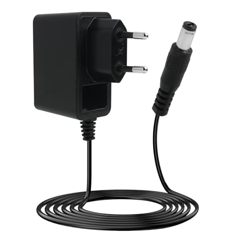 SopwMap - Netzteil Ersatz für Keyboards und E-Pianos - Kompatibel mit PA-130, PA-130A, PA-3, PA-3B, PA-130B, PA-3C, PA-5B Modelle, Zuverlässige Stromversorgung, 12V / 1A Output, 150 cm Kabel, Schwarz