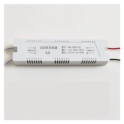 Transformateur LED 12V 5A 60W pour alimentation de ruban lumineux