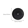 Healifty Vinyl Record Decoration 7 Inch Blank Black Disc Wall Decor for Home Audio Display and Indie Room Style Set of 5 #1