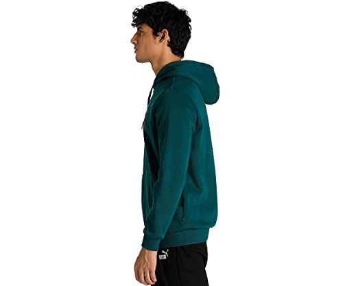 Image of Puma Cotton Men Ess Big Logo Hooded Neck Hoodie Fl (S) Mineral