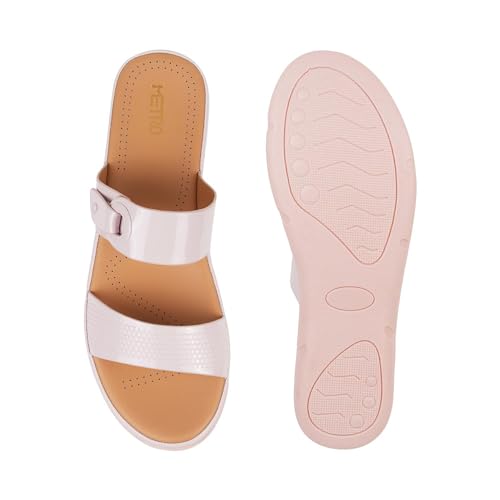 Image of Metro Women Synthetic Leather Comfort & Fashion Slip-on Chappal