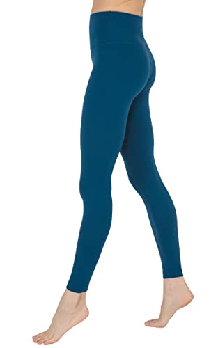 90 Degree By Reflex High Waist Power Flex Tummy Control Leggings - Ocean Indigo - 1X #TOP2