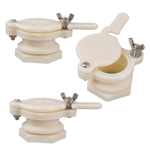 HunterBee 3/5/10 pcs Honey gate Valve for 5 Gallon Bucket bee hive gate for Honey Bucket valves Honey Extractor Bucket gate Honey Bottling Gates