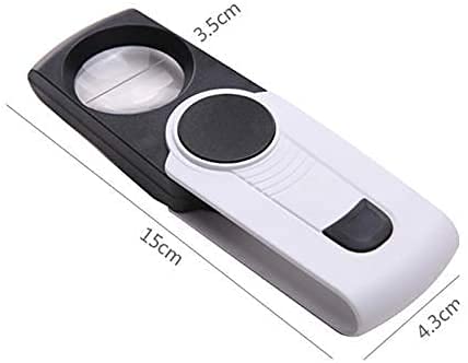Lupa con luz, lupa HD 8x para lectura, ideal para ancianos, lupa de mano con luz LED integrada