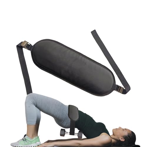 Cinturón Porta Pesas Para Empuje De Cadera - Cinturón De Entrenamiento Con Pesas Para Ejercicios - Bandas de Sujeción Antideslizantes con Acolchado para Entrenamiento, Powerlifting, Sentadillas, Domin